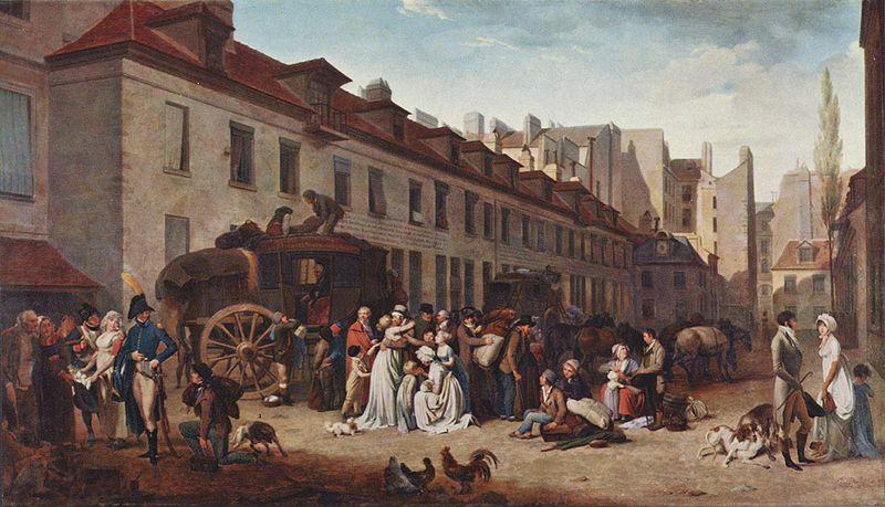 Louis-Leopold Boilly The Arrival of the Diligence China oil painting art